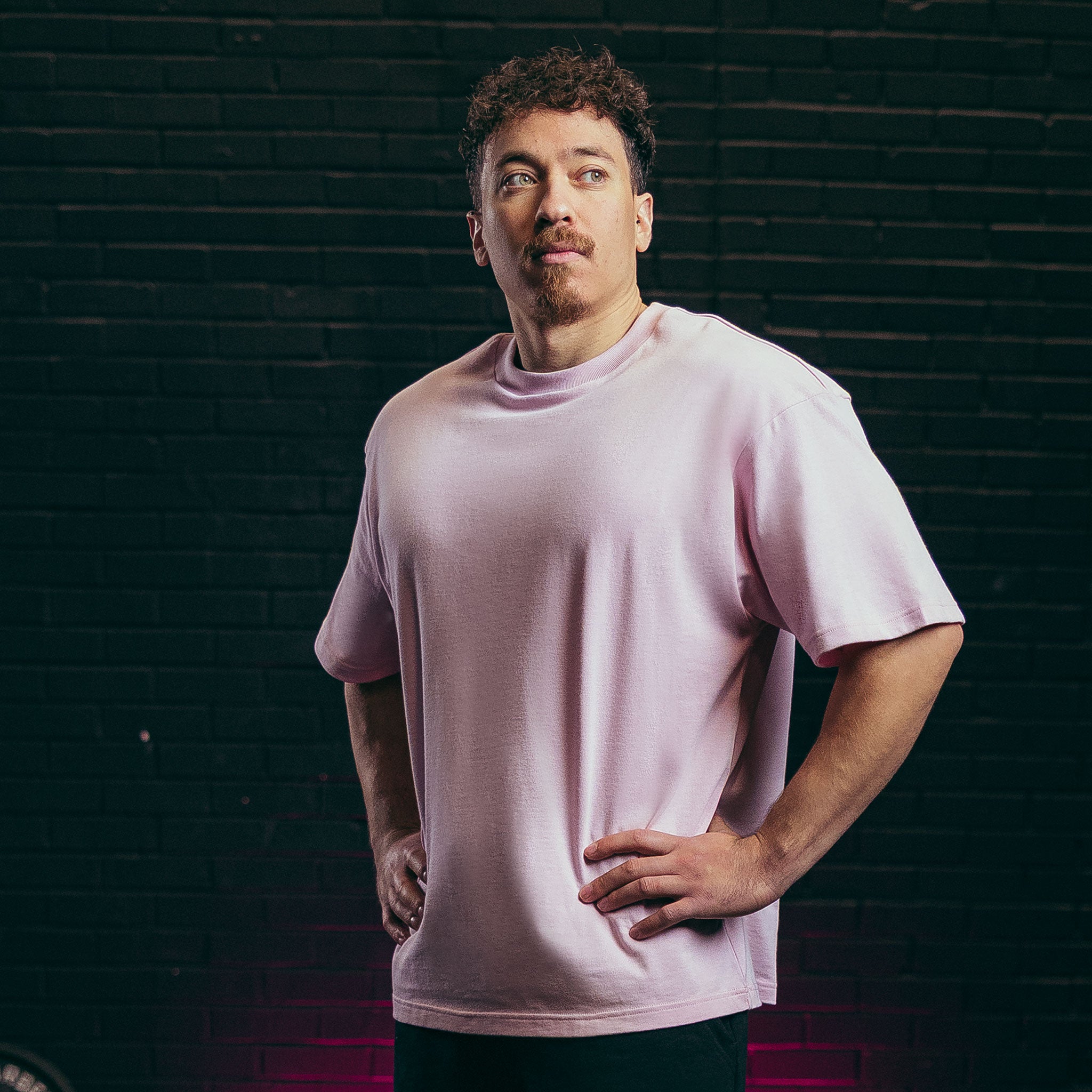 Nova Pastel Pink Oversized T-Shirt - Image 2